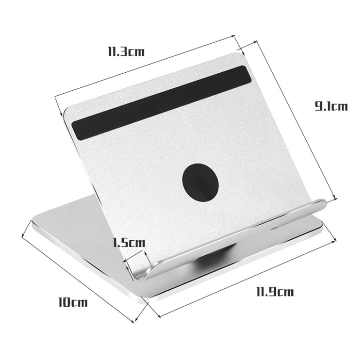 Aluminum Alloy Folding Tablet Bracket(Bright Silver) Aluminum Alloy Folding Tablet Bracket(Bright Silver)