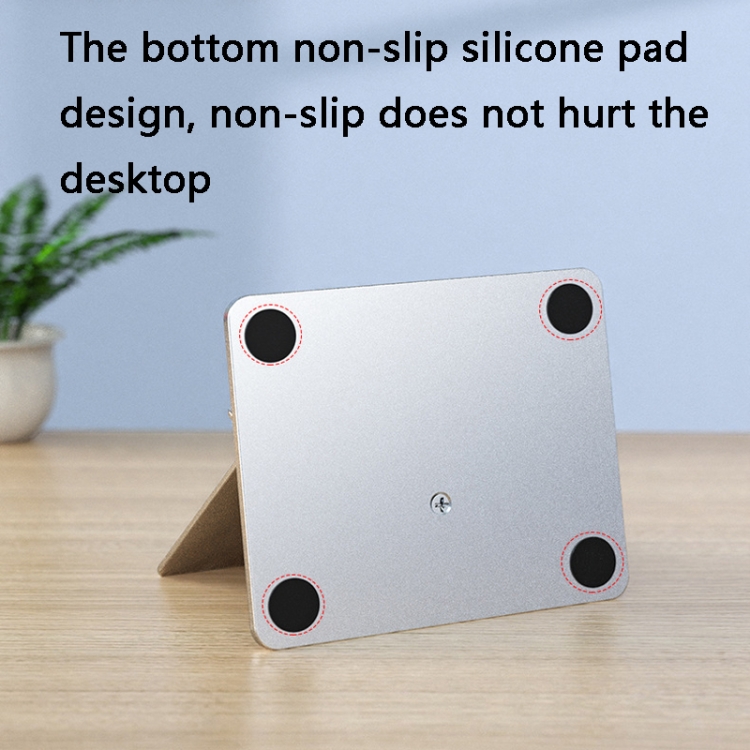 Aluminum Alloy Folding Tablet Bracket(Bright Silver) Aluminum Alloy Folding Tablet Bracket(Bright Silver)