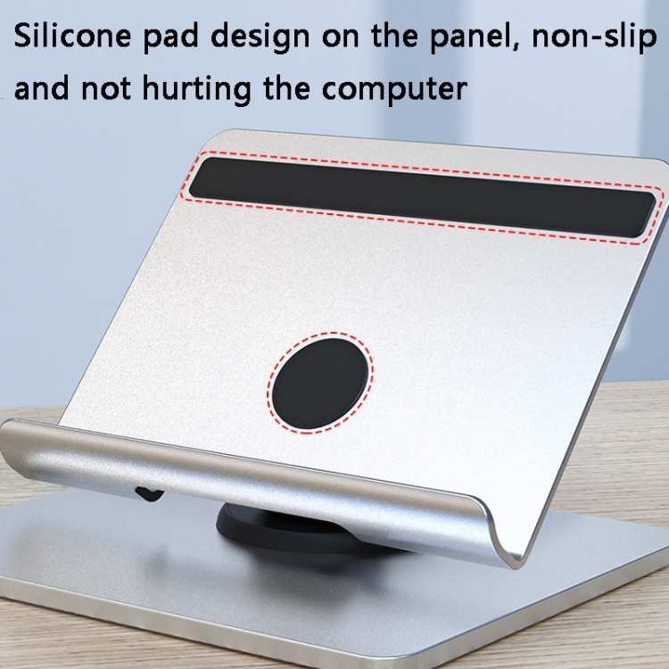 Aluminum Alloy Folding Tablet Bracket(Bright Silver) Aluminum Alloy Folding Tablet Bracket(Bright Silver)