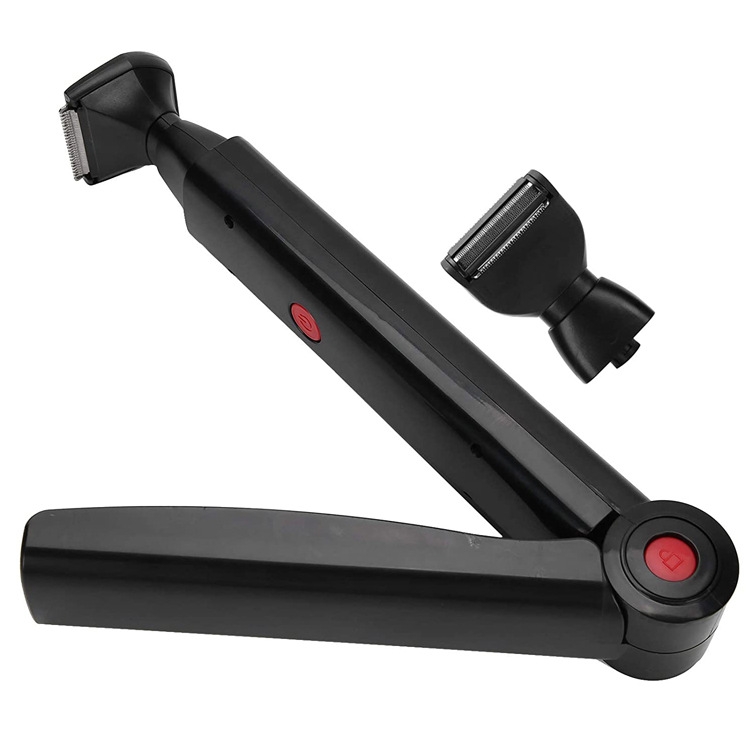 B7 2-IN-1 USB de afeitadora eléctrica recargable de la afeitadora trasera (negro) - B2