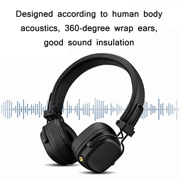 2pcs Sponge Earphone Cover For Marshall MAJOR IV(Black) 2pcs Sponge Earphone Cover For Marshall MAJOR IV(Black)