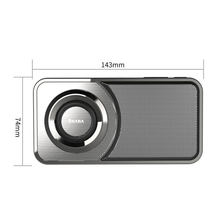 SHABA VS-025 Ultra-Thin Portable Bluetooth Speaker Support TF Card(Sky Blue)