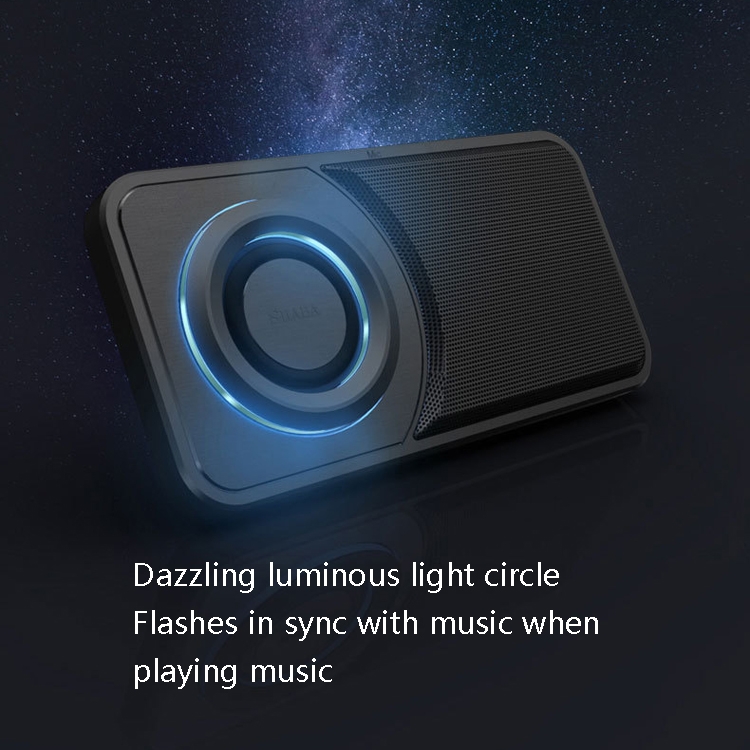 SHABA VS-025 Ultra-Thin Portable Bluetooth Speaker Support TF Card(Sky Blue)