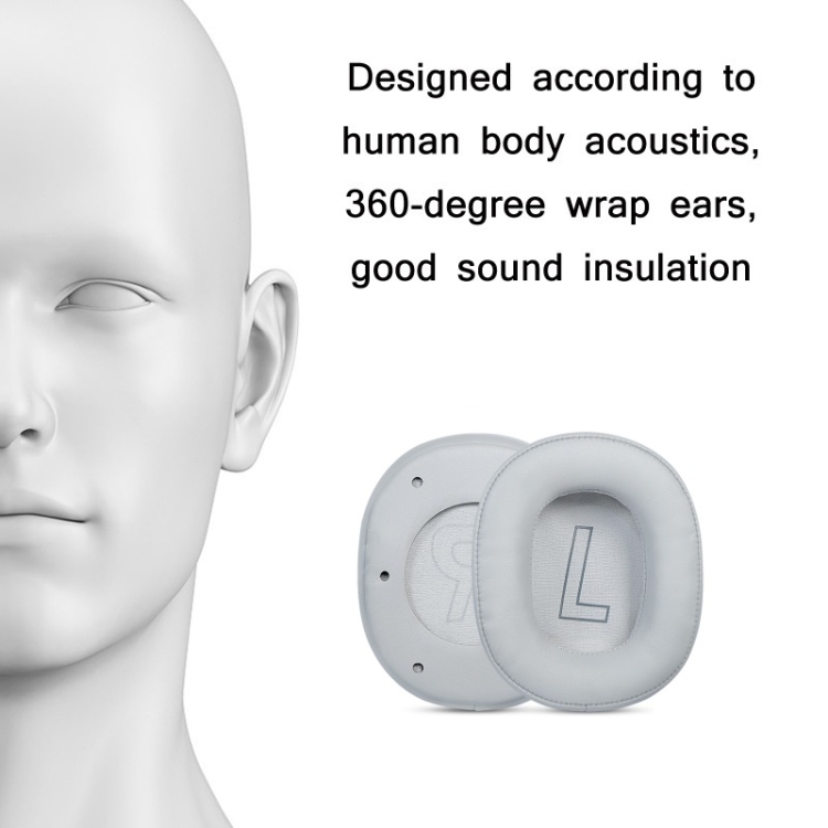 1 Pair Sponge Headset Cover For Edifier Hecate G2(Gray-Mesh) 1 Pair Sponge Headset Cover For Edifier Hecate G2(Gray-Mesh)