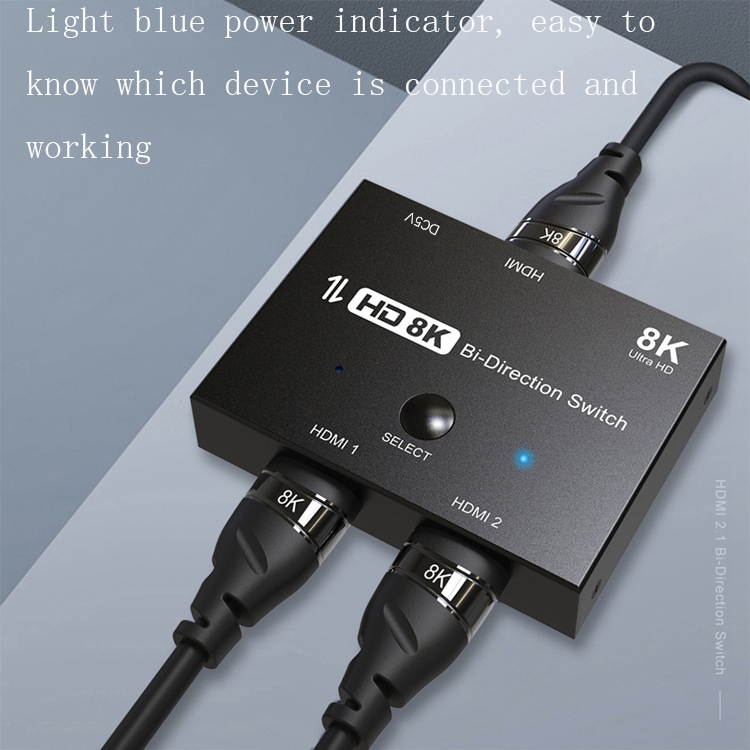 F0301 HDMI 2.1 Switcher de dos vías PS5 dedicado a dos en dos conmutador de alta definición - 2