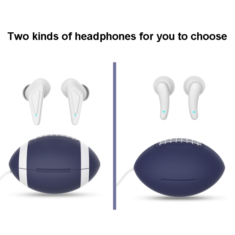 JYP-LR18 TWS Bluetooth 5.0 Rugby Shape Semi-In-Ear Game Earphone(Yellow) - B2