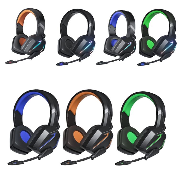 Soyto Sy-G20 RGB Dual Streamer Gaming Putport Auriculares, Estilo: Versión no luminosa (azul negro) - B1