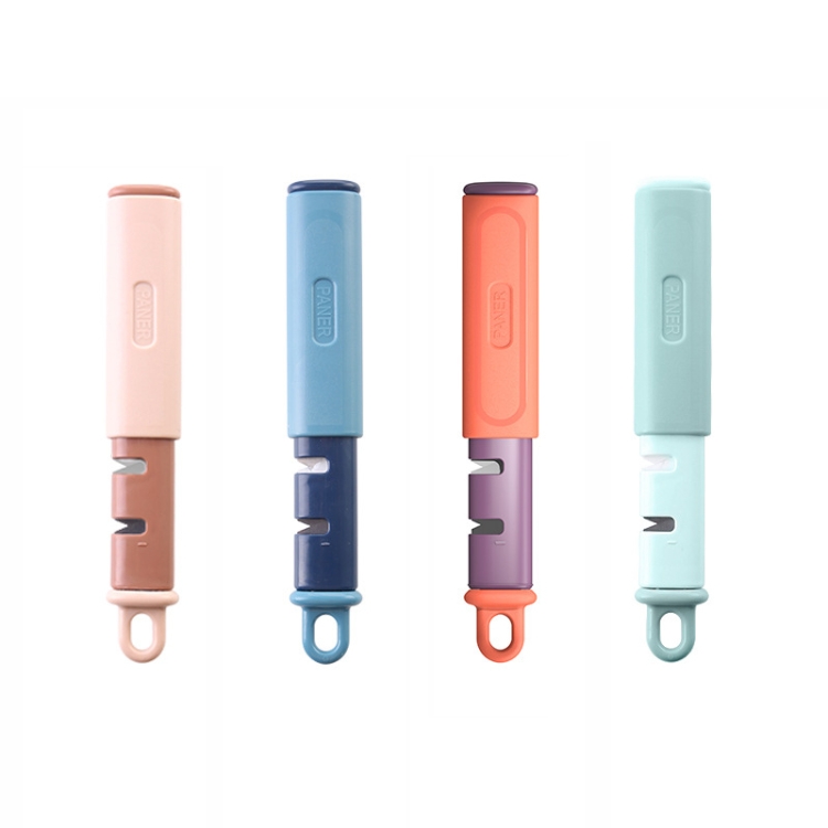 2 in 1 Stainless Steel Peeler Tungsten Steel Sharpener(Light Green)