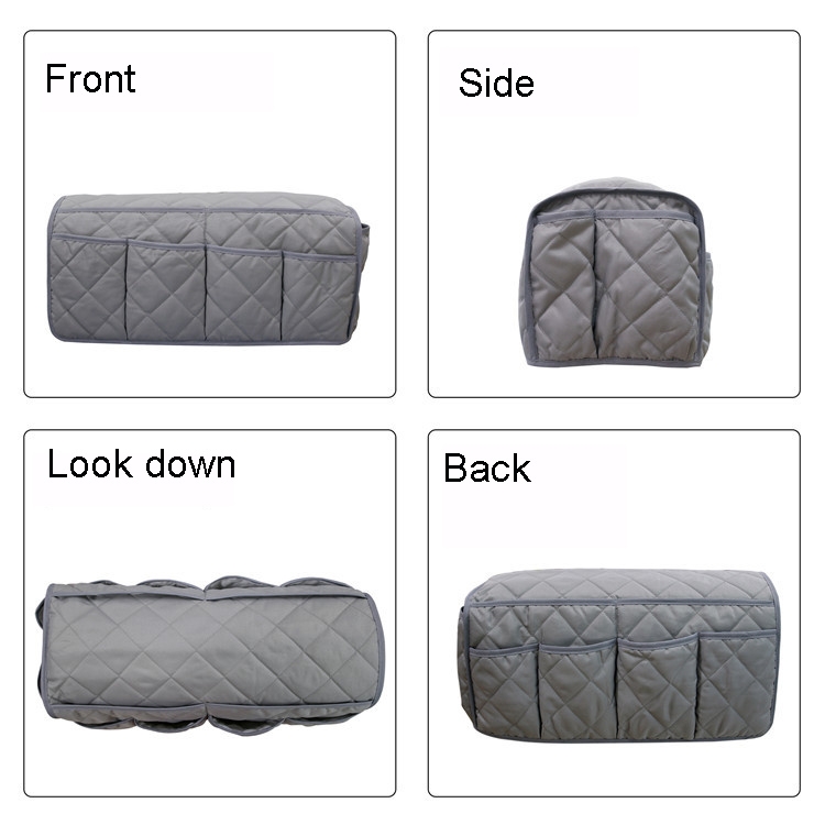 Waterproof Pongee Sofa Armrest Side Storage Bag(Purple) - B3
