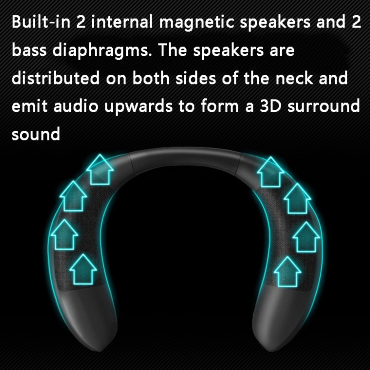 EBS-909 Portable Neck-mounted Wireless Bluetooth Speaker(Black) EBS-909 Portable Neck-mounted Wireless Bluetooth Speaker(Black)