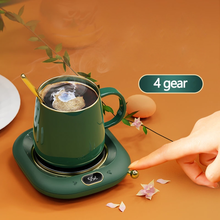 BP213 Coffee Mug Cup Warmer For Home Office Milk Tea Water Heating Pad,CN Plug(Green) - B2