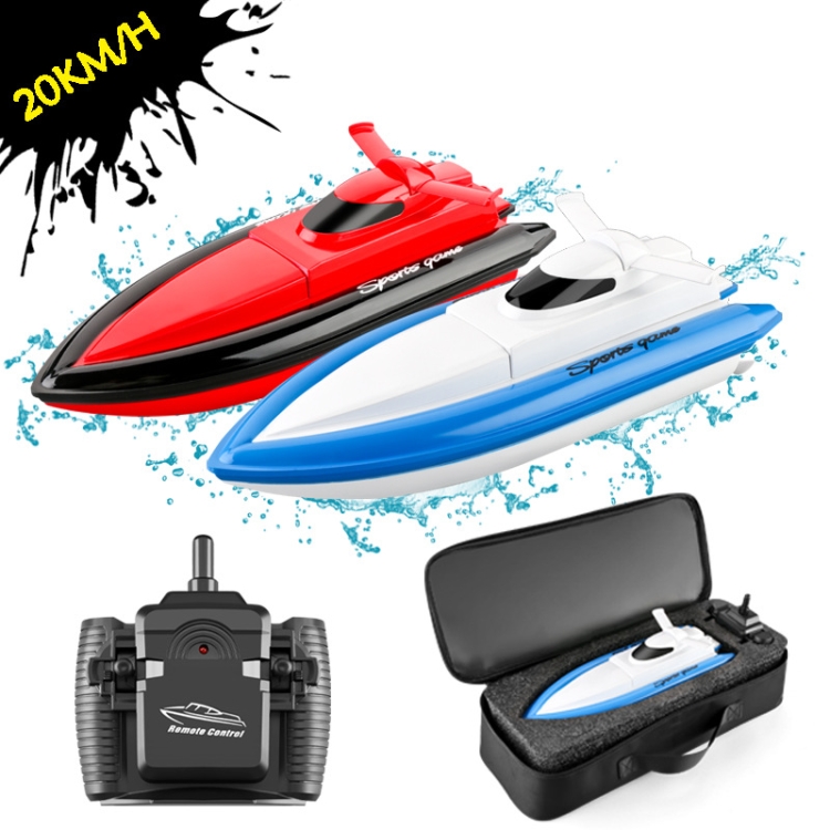 2.4G High-Speed Remote Control Boat Electric Navigation Model Toy(Blue ) - B1