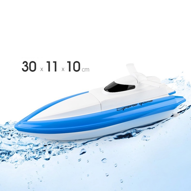 2.4G High-Speed Remote Control Boat Electric Navigation Model Toy(Blue ) - B2
