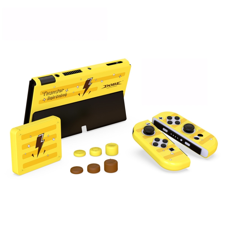 DOBE TNS-1192  Host Handle Protective Shell + Card Box + Rocker Cap Set For Switch OLED - 1