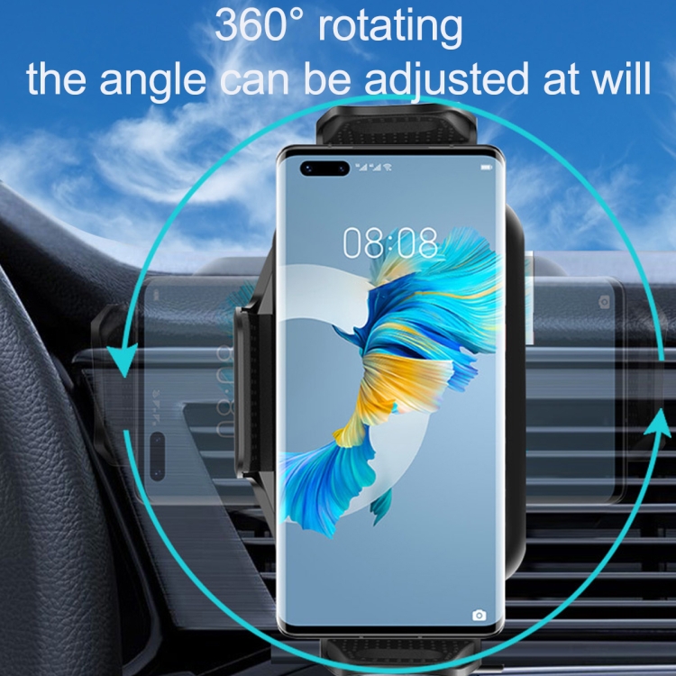 S15 15W QI Magnetic Car Wireless Charging Holder For Folding Screen Phone(Black) - B3