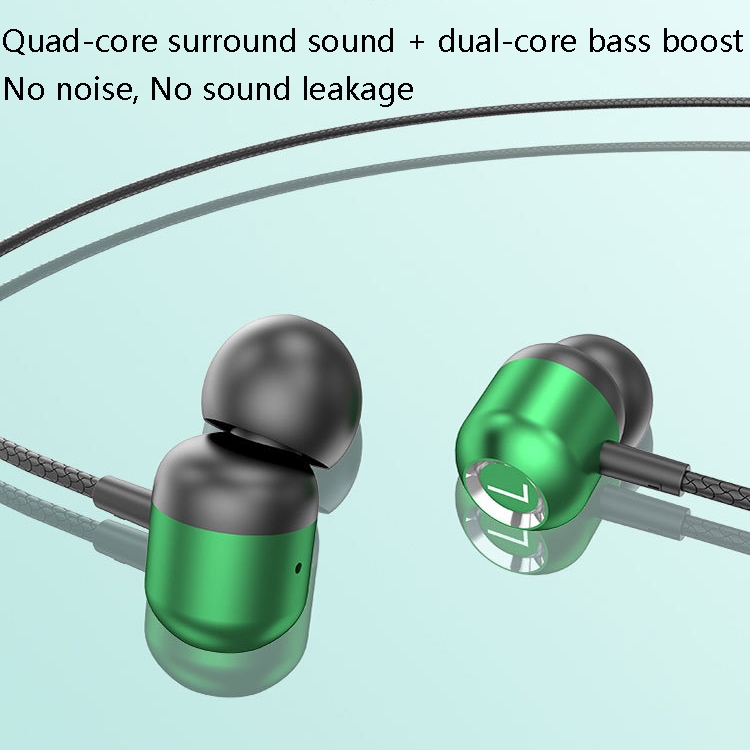 2 PCS TS6000 3.5mm Metal Elbow In-Ear Wired Control Earphone with Mic(Black) 2 PCS TS6000 3.5mm Metal Elbow In-Ear Wired Control Earphone with Mic(Black)
