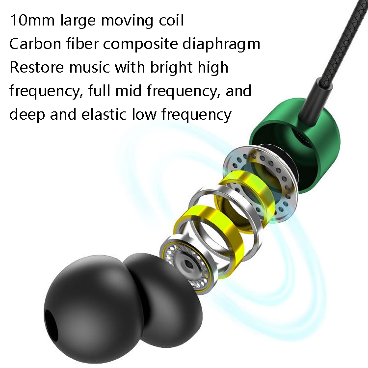 2 PCS TS6000 3.5mm Metal Elbow In-Ear Wired Control Earphone with Mic(Black) 2 PCS TS6000 3.5mm Metal Elbow In-Ear Wired Control Earphone with Mic(Black)