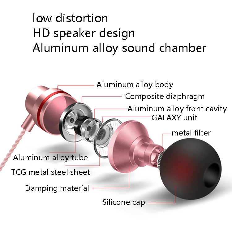 2 PCS TS8 3.5mm In-Ear Metal Wired Control Phone Earphone(Silver Gray) 2 PCS TS8 3.5mm In-Ear Metal Wired Control Phone Earphone(Silver Gray)
