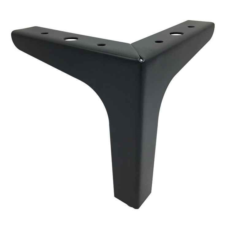 LH-J0016 Metal TV Cabinet Sofa Leg, Height: 13cm(Matte Black) - 1
