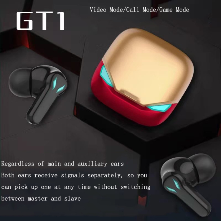 GT1 Low Latency In-Ear Wireless Bluetooth Headphone(Gold) - B4