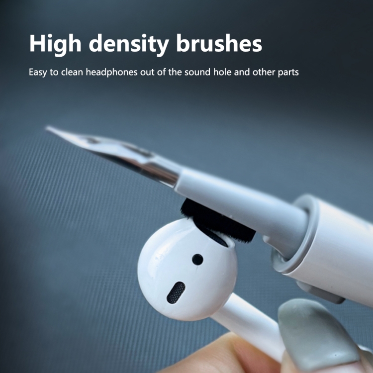 Q5 Bluetooth Earphone Telescopic Cleaning Pen Brush(White) - B4