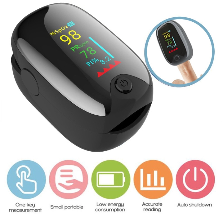 AD901 Finger Clip Oximeter Pulse Heart Rate Monitoring Monitor, Shape
