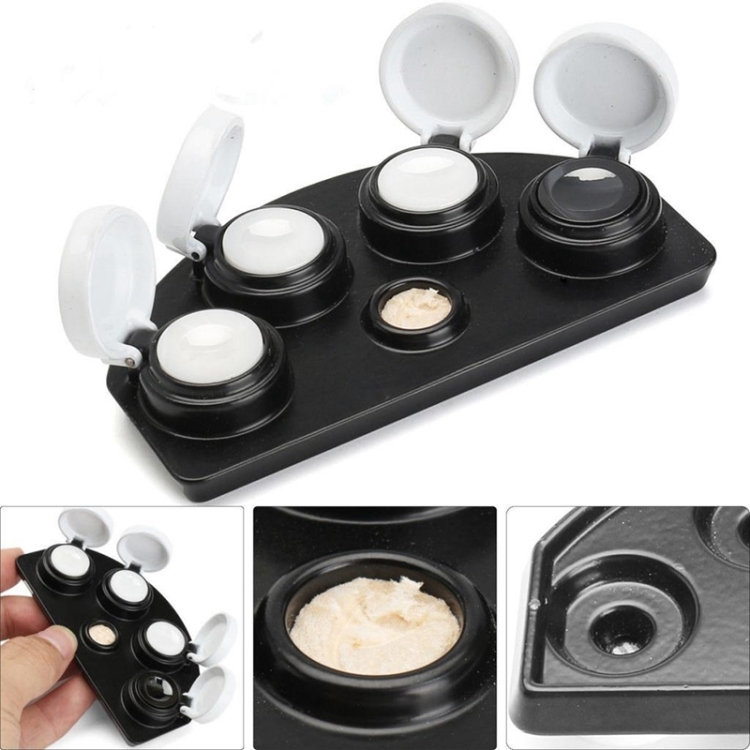 Full Metal Spot Oil Cup Stand  Oiler Watch Repair Tool, Style: Four Oils Cups Colorful - B2