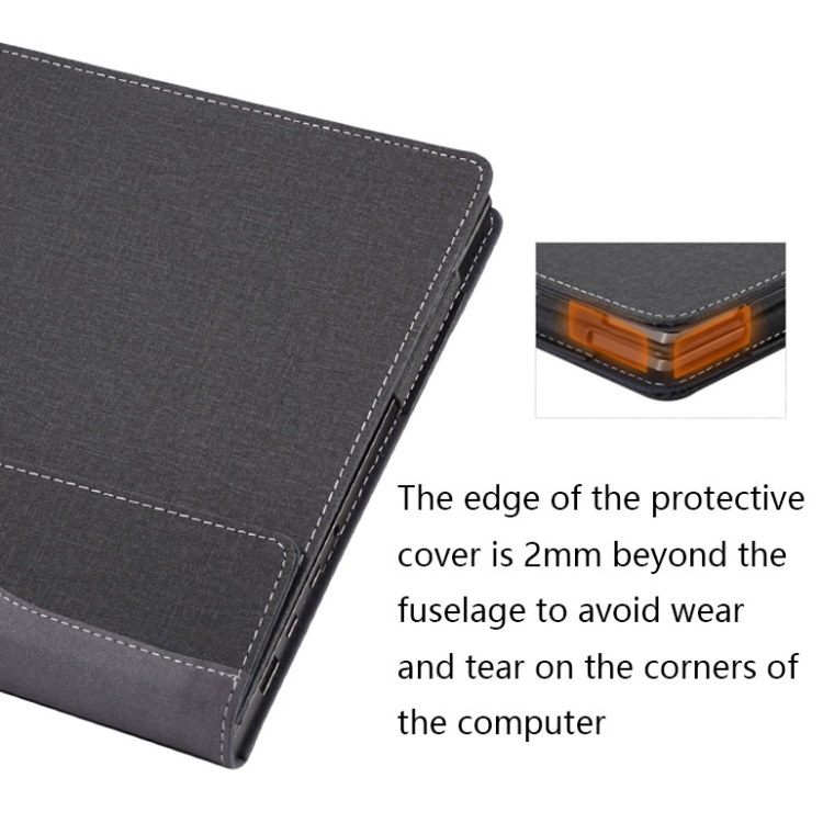 Laptop Anti-Drop Protective Case For Lenovo Thinkbook 15 2021(Black) - B4