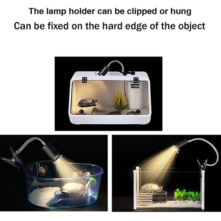 ZY-UAB Turtle Backlight UVA Heated Climbing Pet Backlight, US Plug Without  Bulb(Black Elbow Long Light Stand)