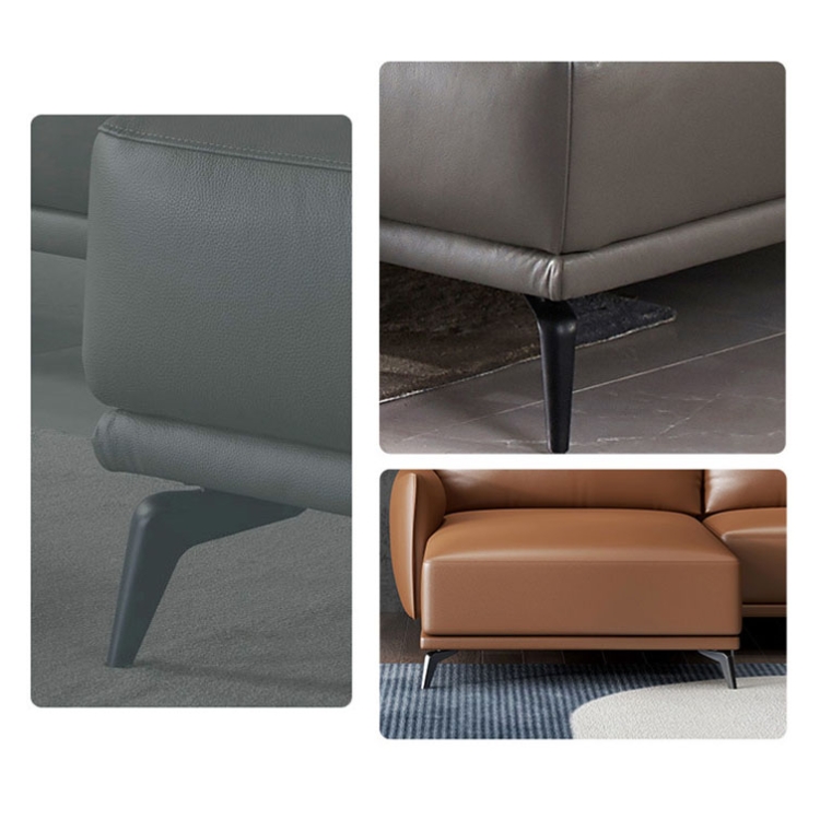 S699 Sickle Metal Furniture Support Leg, Height: 15cm(Gun Black) - B5