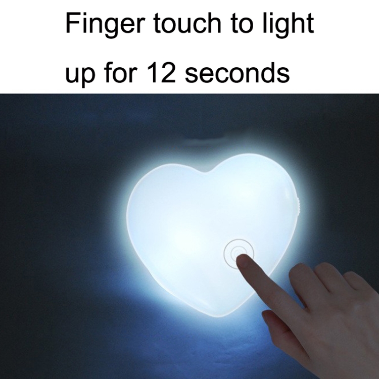 TY772 Mini LED Handbag Touch Sensing Night Light(Heart Shape) - B4