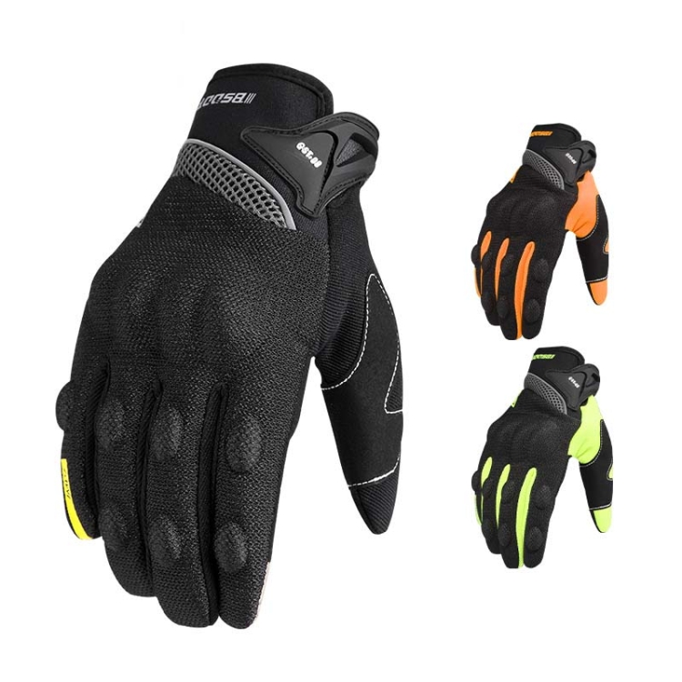 BSDDP A0131 Oudoor Motorcycle Riding Anti-Slip Gloves, Size: M(Black) - B1