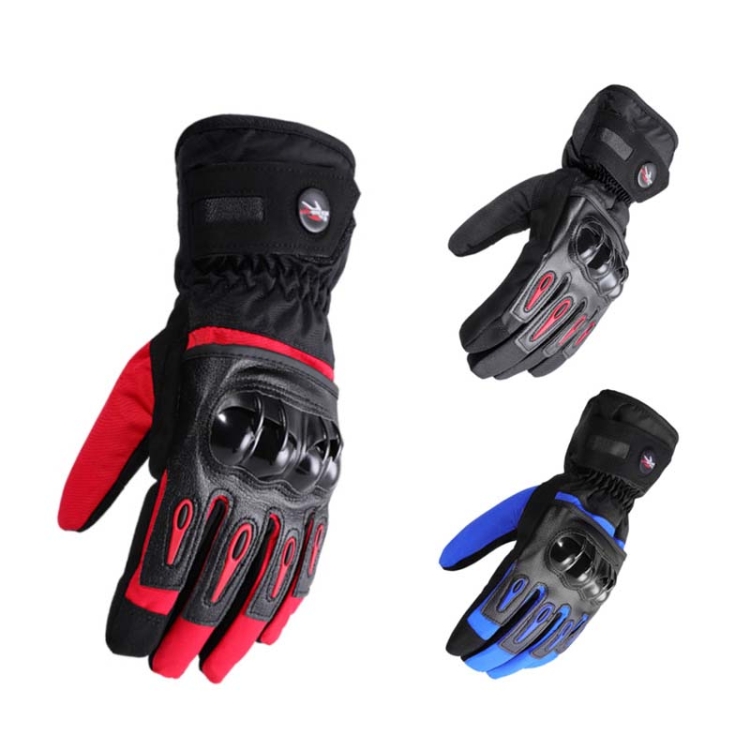 PRO-BIKER MTV08 Motorcycle Warm Windproof Long Gloves, Size: M(Black) - B1