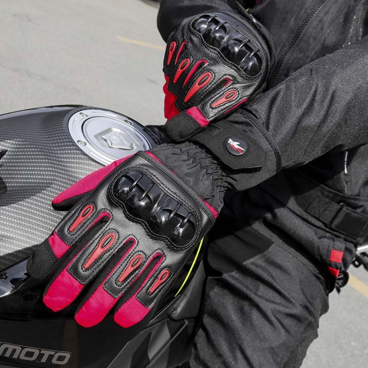 PRO-BIKER MTV08 Motorcycle Warm Windproof Long Gloves, Size: M(Black) - B5