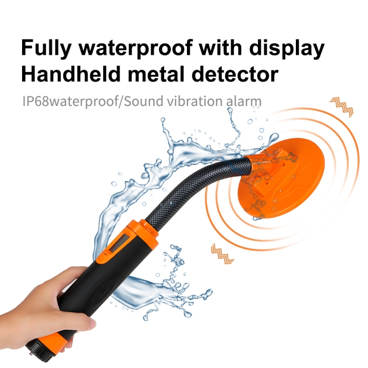 HS-07 Handheld Treasure Hunt Metal Detector Positioning Rod(Orange) - B4