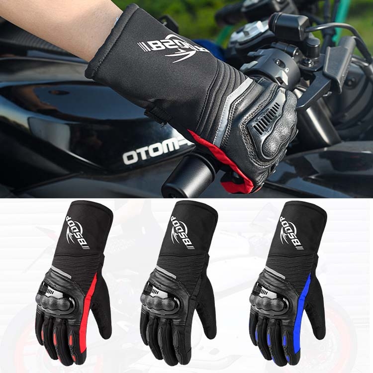 BSDDP RH-A0130 Outdoor Riding Warm Touch Screen Gloves, Size: M(Black) - B1