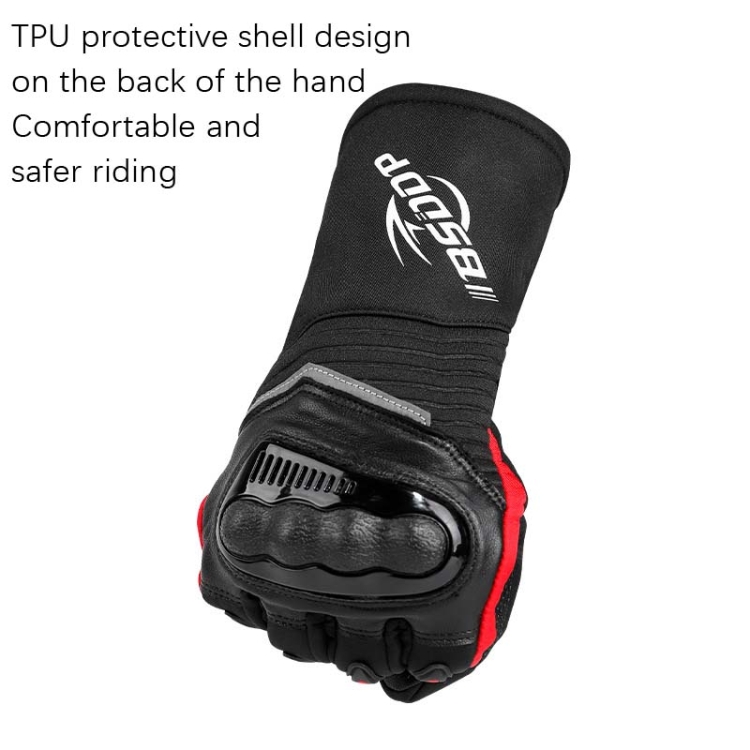 BSDDP RH-A0130 Outdoor Riding Warm Touch Screen Gloves, Size: M(Black) - B3
