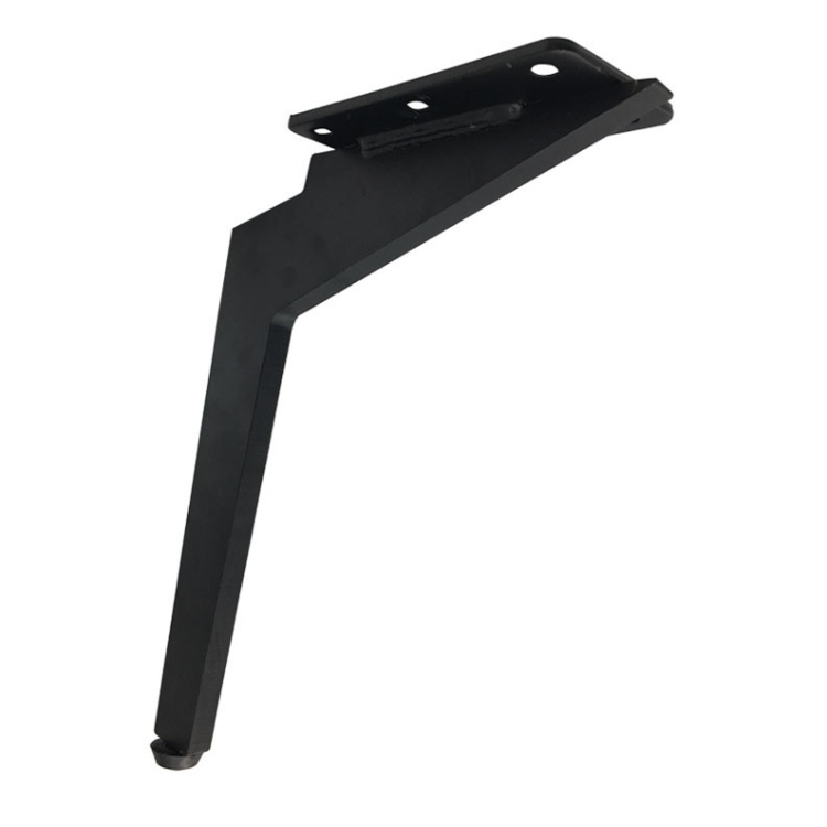 LH-DJ08 Adjustable Knife Shape Metal Furniture Support Legs, Height: 11.5cm(Matte Black) - B1