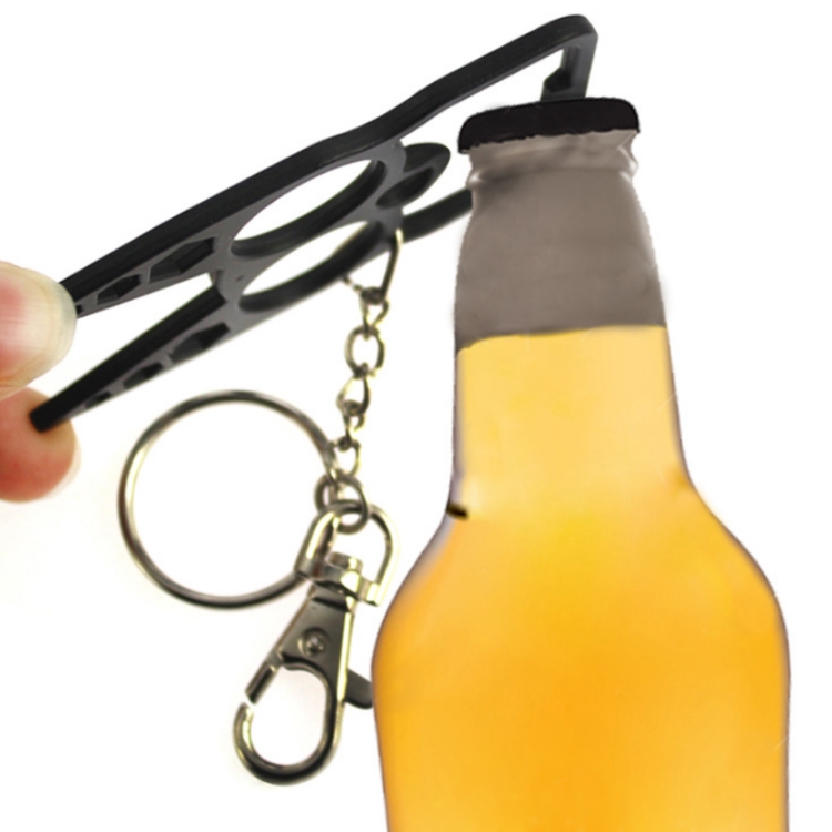 2 PCS 6 In 1 Multifunctional Keychain Zinc Alloy Bottle Opener(Bright Green) - B3