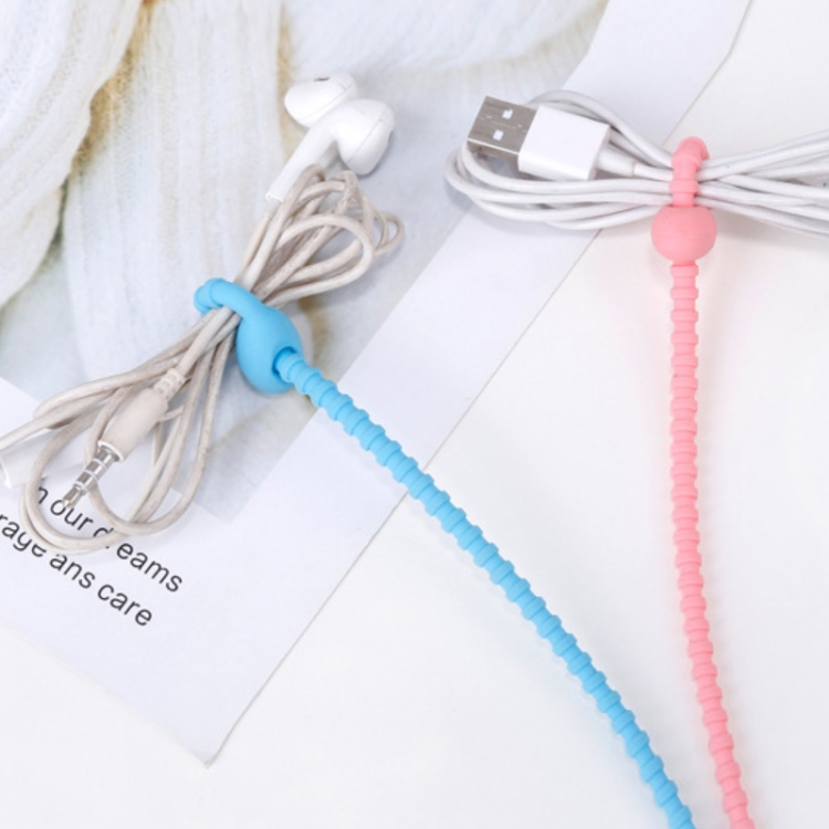 20 PCS Silicone Data Cable Storage Strap Cable Organizer(Grey) 20 PCS Silicone Data Cable Storage Strap Cable Organizer(Grey)