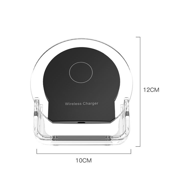 2pcs A9199 10W 3 in 1 Vertical LED Crystal Wireless Charger(White) 2pcs A9199 10W 3 in 1 Vertical LED Crystal Wireless Charger(White)