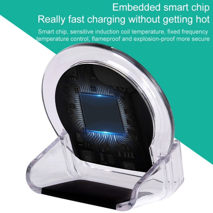 2pcs A9199 10W 3 in 1 Vertical LED Crystal Wireless Charger(White) 2pcs A9199 10W 3 in 1 Vertical LED Crystal Wireless Charger(White)