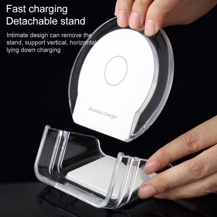2pcs A9199 10W 3 in 1 Vertical LED Crystal Wireless Charger(White) 2pcs A9199 10W 3 in 1 Vertical LED Crystal Wireless Charger(White)