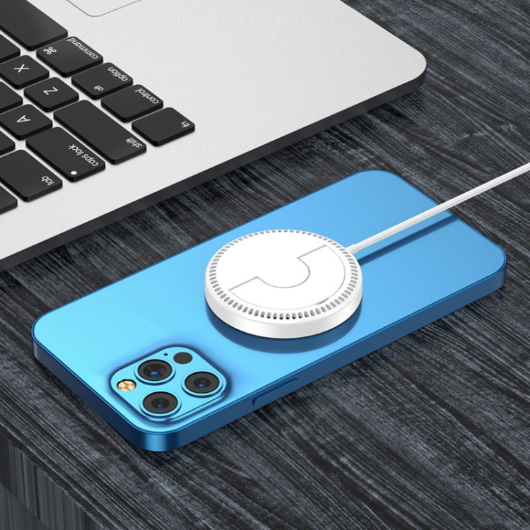 I12 15W Max Magnetic Folding Holder Wireless Charger(White) I12 15W Max Magnetic Folding Holder Wireless Charger(White)