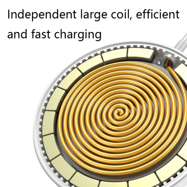 I12 15W Max Magnetic Folding Holder Wireless Charger(White) I12 15W Max Magnetic Folding Holder Wireless Charger(White)