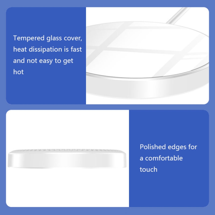 I12 15W Max Magnetic Folding Holder Wireless Charger(White) I12 15W Max Magnetic Folding Holder Wireless Charger(White)