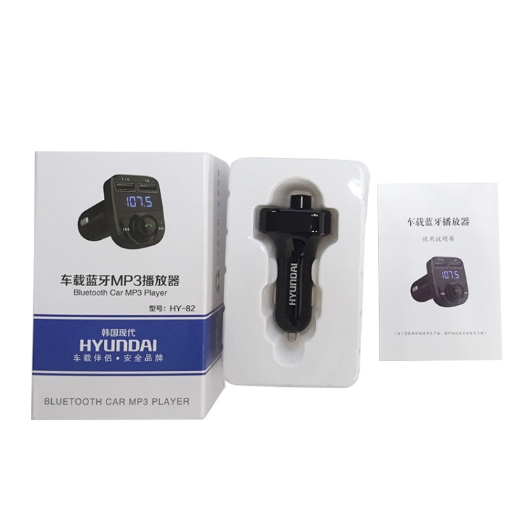 HY82 Car MP3 Bluetooth Receiver Dual USB Car Charger, Specification: Regular Version HY82 Car MP3 Bluetooth Receiver Dual USB Car Charger, Specification: Regular Version