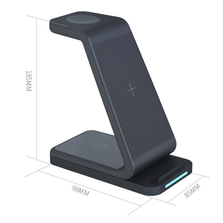 D2 3 In 1 15W Wireless Vertical Charger(Black) D2 3 In 1 15W Wireless Vertical Charger(Black)