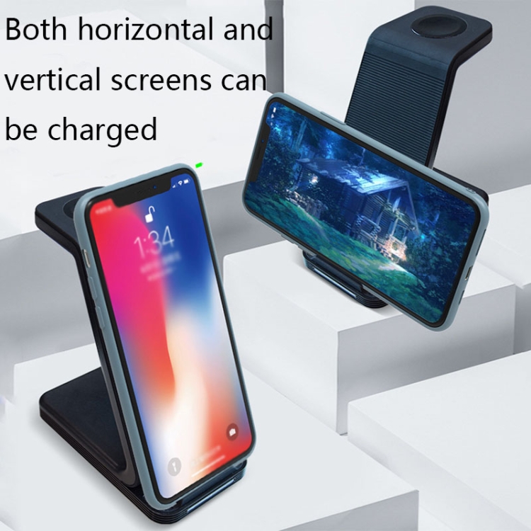 D2 3 In 1 15W Wireless Vertical Charger(Black) D2 3 In 1 15W Wireless Vertical Charger(Black)