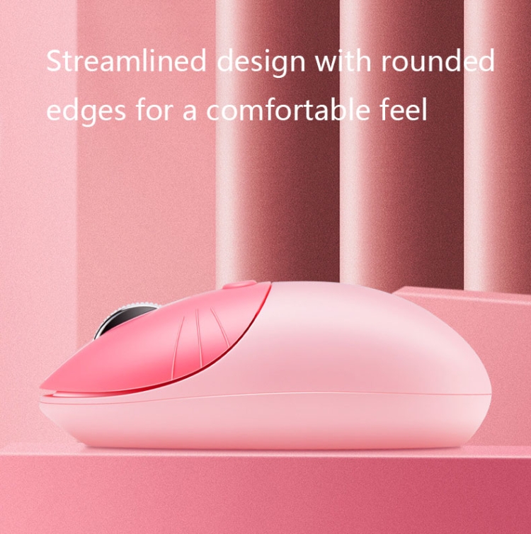 M3 3 llaves lindo Silent Laptop Wireless Mouse, Spec: Bluetooth Wireless Version (rosa) - B3